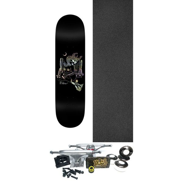 There Skateboards Midnight XXX Black Skateboard Deck - 8.38" x 32.25" - Complete Skateboard Bundle